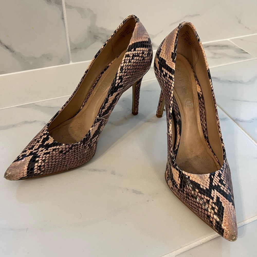 ALDO Snake Skin Pumps